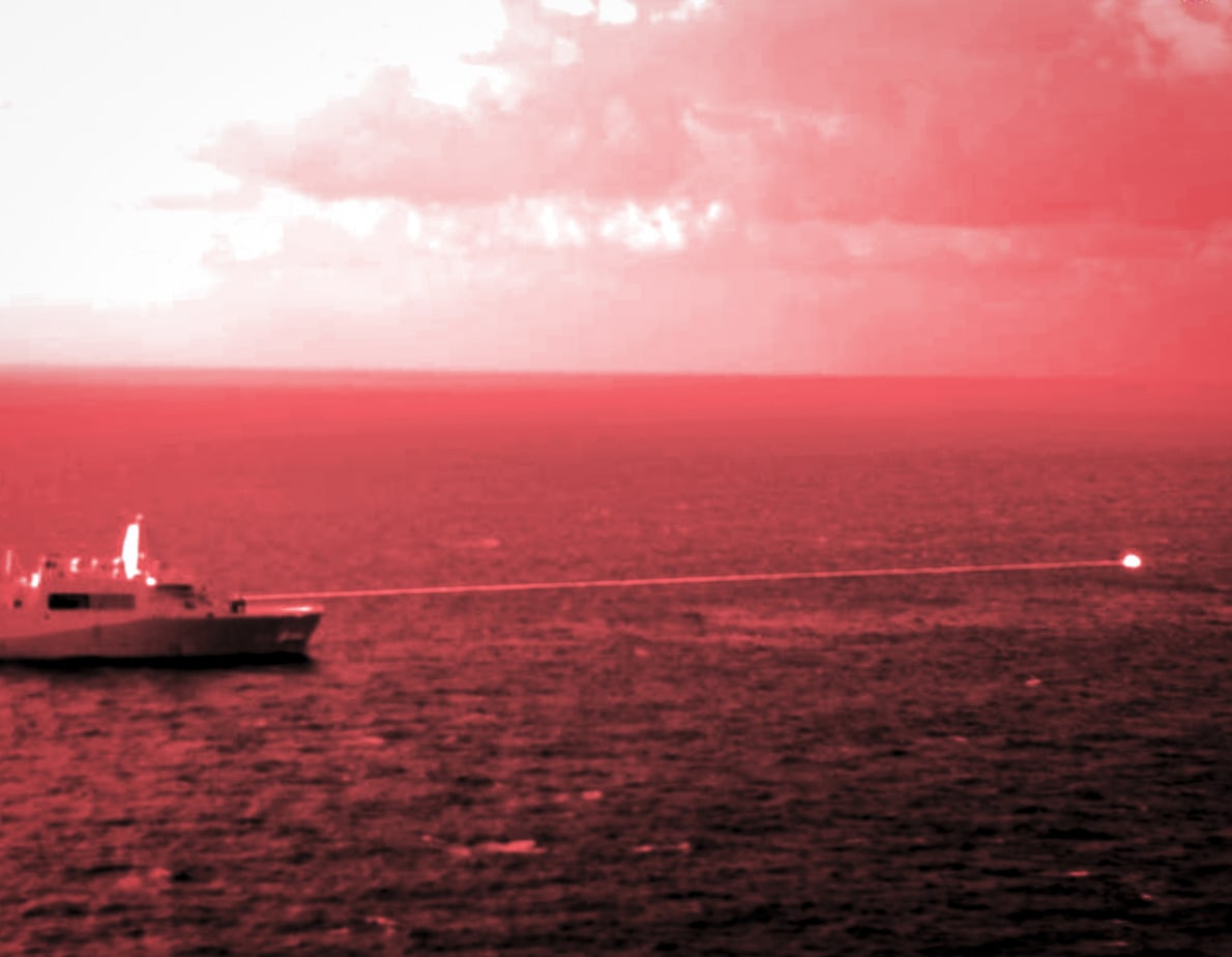 Laser Weapon System Demonstration U.S. Navy