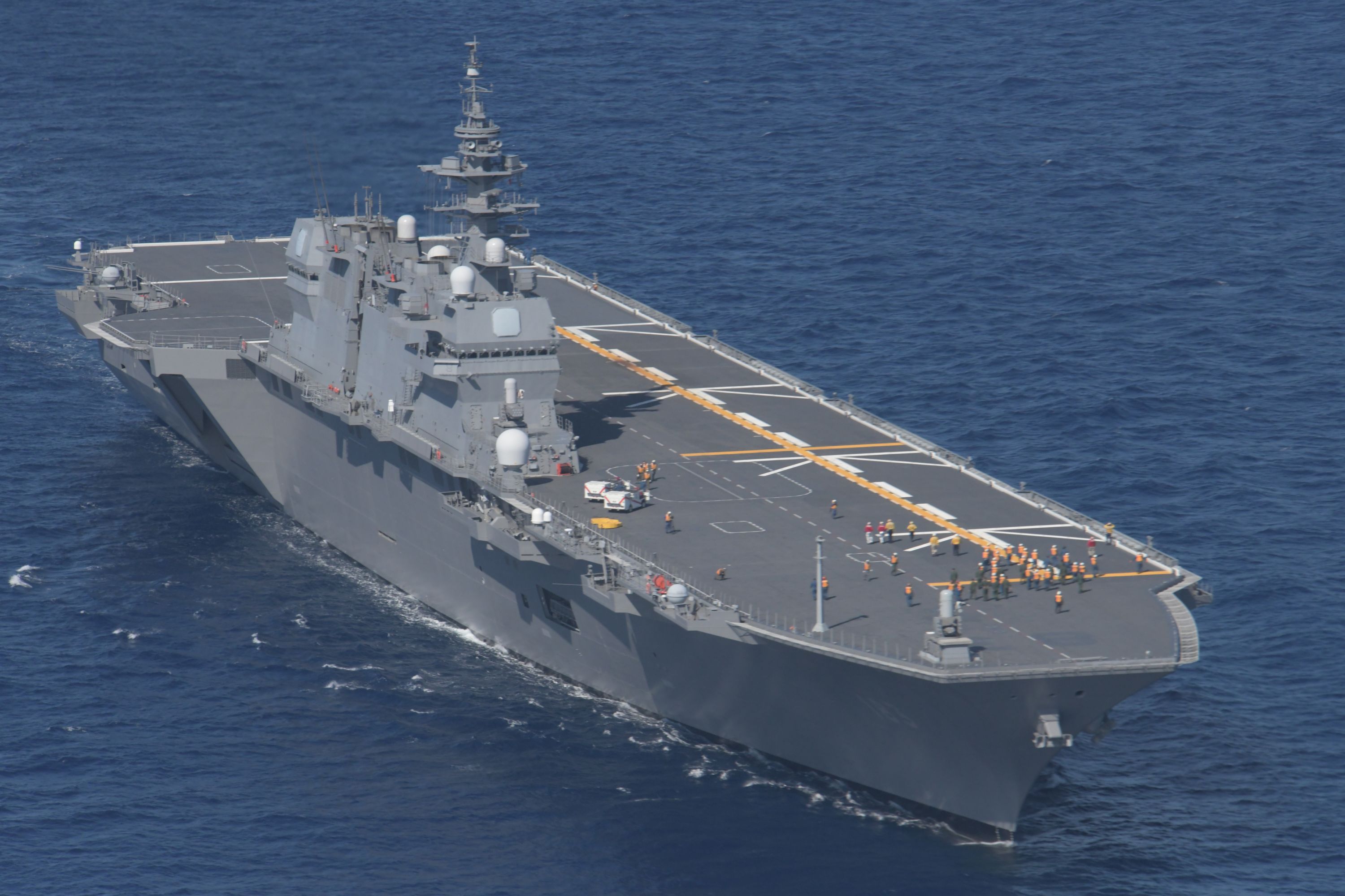 JMSDF Izumo-class helicopter carrier JS Izumo DDH-183 at sea