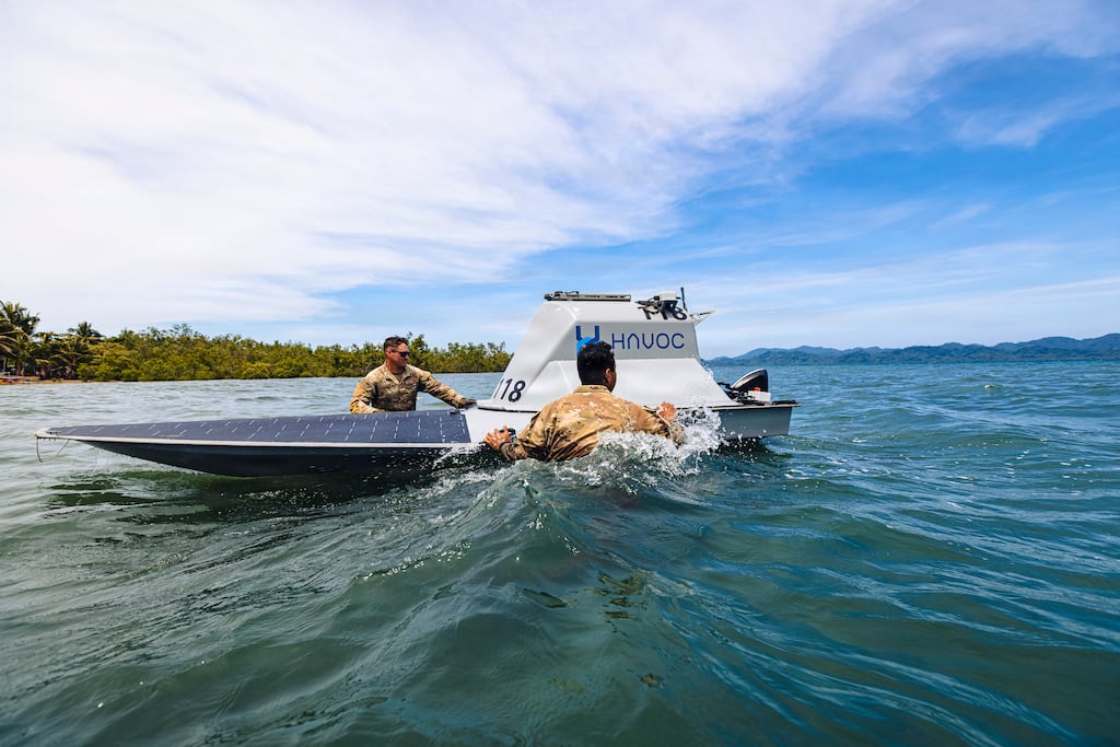 U.S. Army unmanned surface vessel during Salaknib 2026 in the Philippines