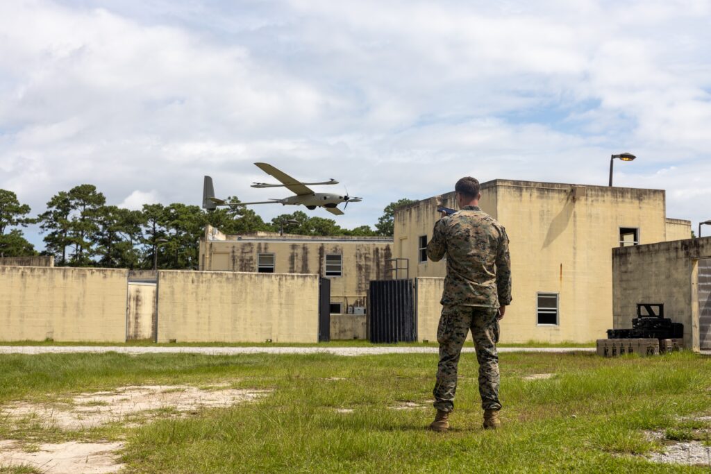 The Stalker’s use of solid-oxide fuel-cell technology is the primary innovation that gives this Group 2 VTOL aircraft significantly more range compared to a battery-only UAS. (Redwire photo)