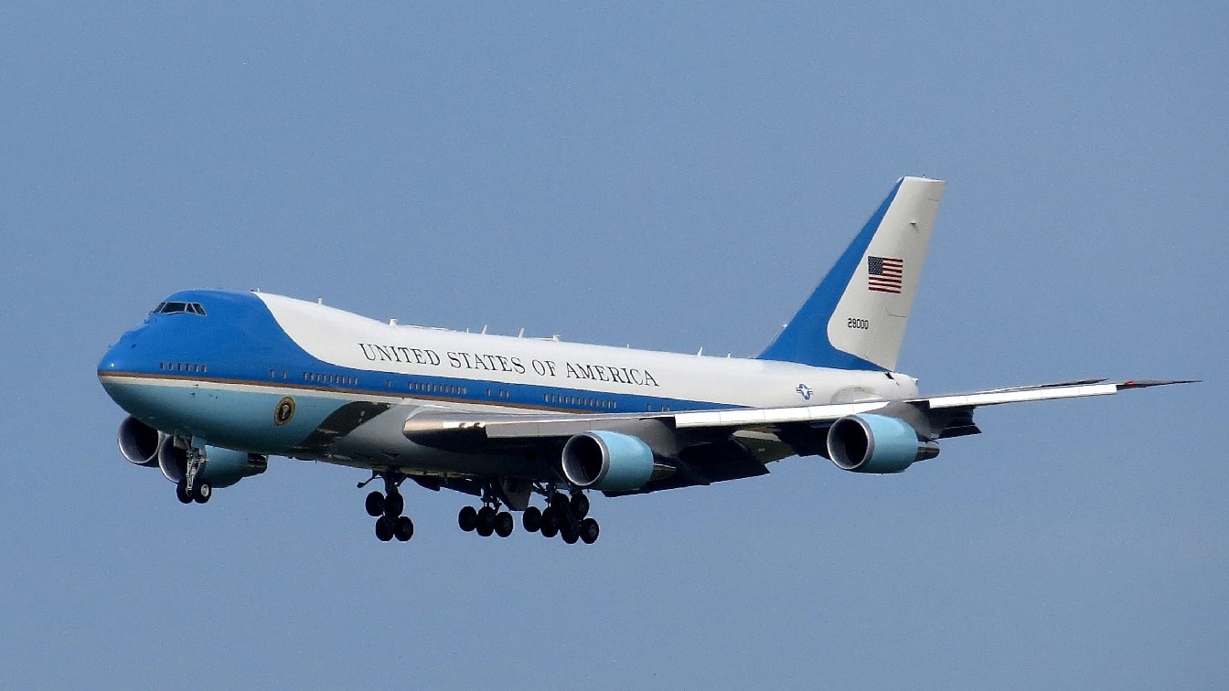 Air Force One VC-25 presidential aircraft of the United States