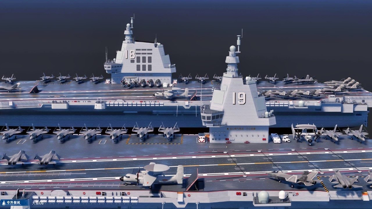 中国航空母舰模型。