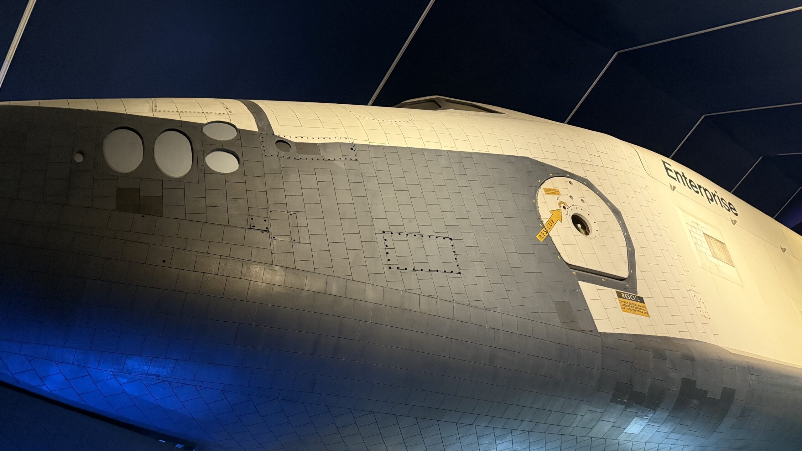 NASA Space Shuttle Onboard USS Intrepid. 19FortyFive.com image. Take back in 2025.