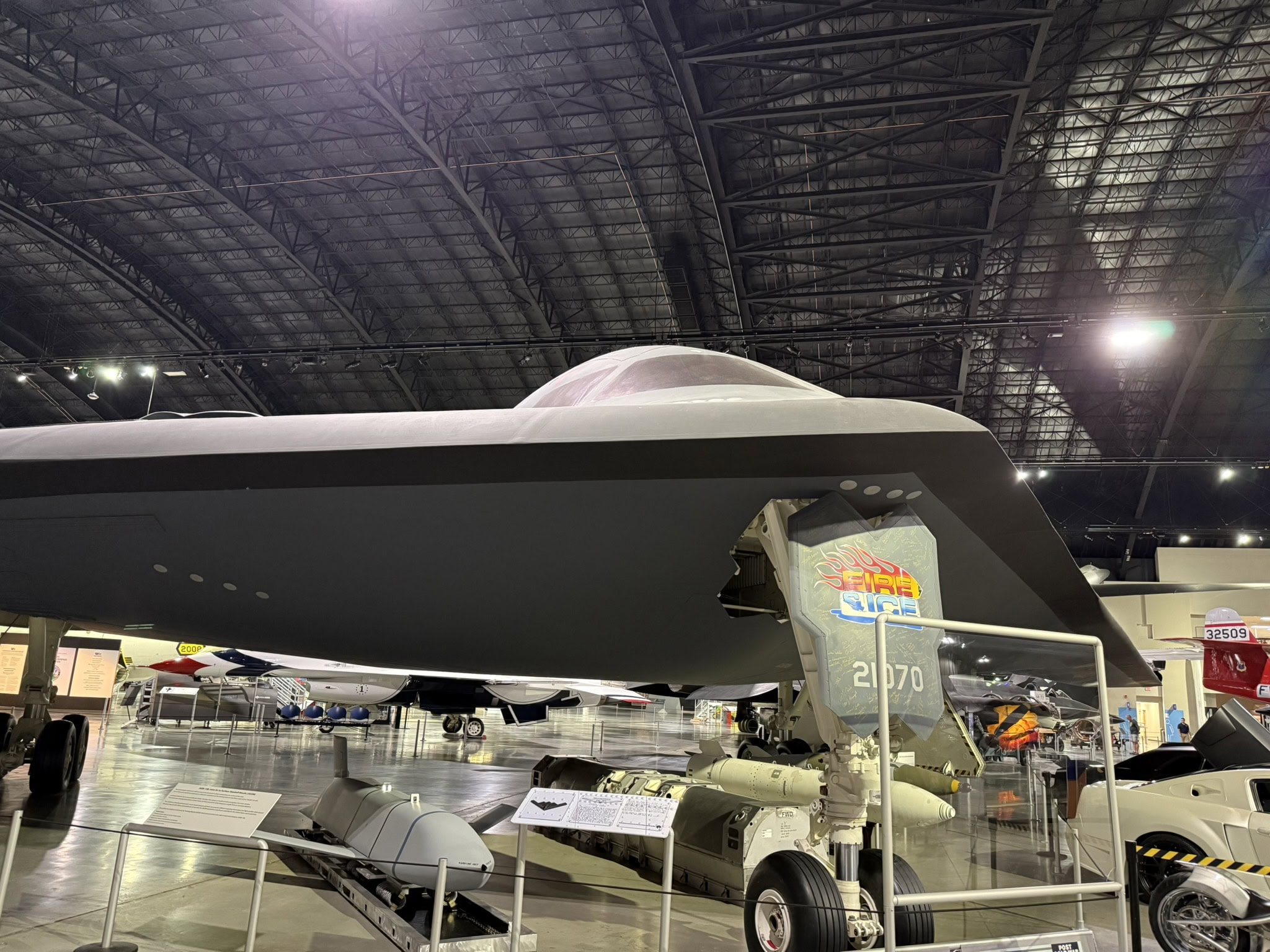 B-2 Spirit Stealth Bomber. 19FortyFive.com  Photo from National Museum of the U.S. Air Force Visit in 2025. 