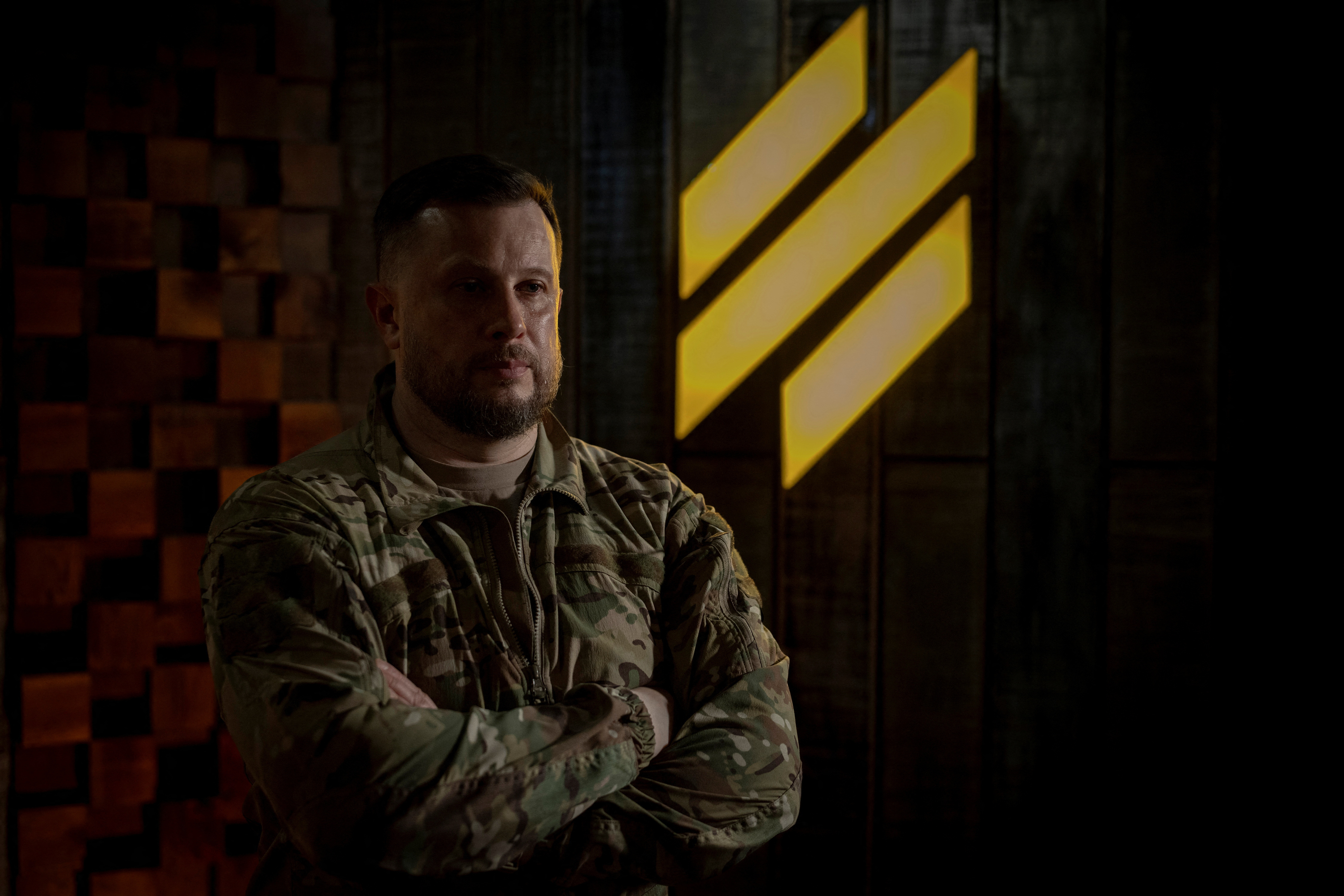 Brig. Gen. Andriy Biletsky of the Third Army Corps of the Ukrainian Armed Forces at an undisclosed location in the Kharkiv region, Ukraine, May 21, 2026. (Thomas Peter/Reuters)