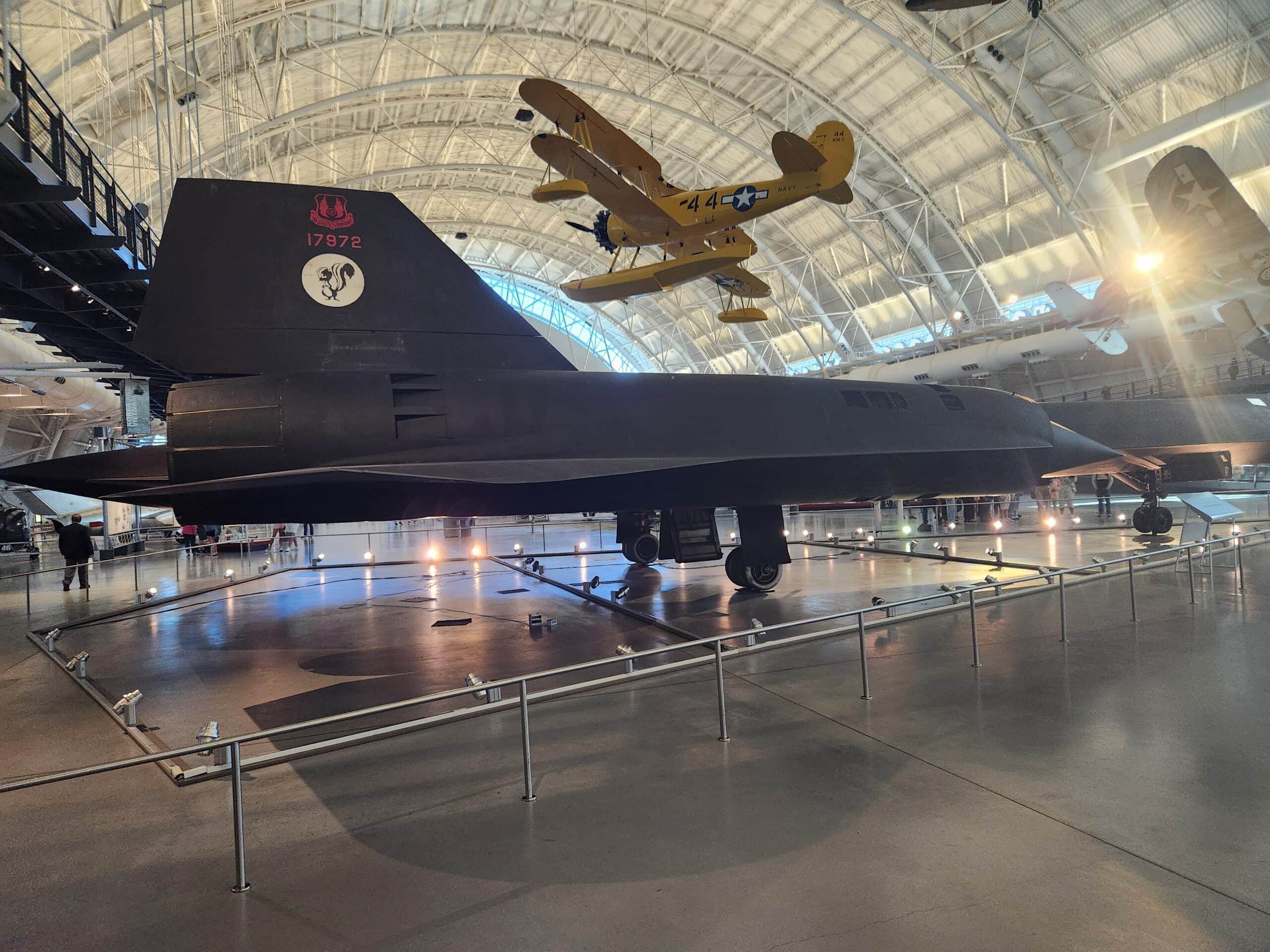 SR-71黑鸟在史密森学会。19FortyFive于2025年拍摄的图片。