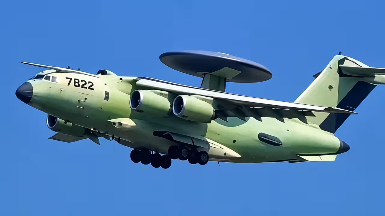 KJ-3000 Chinese airborne early warning aircraft at Xi'an factory