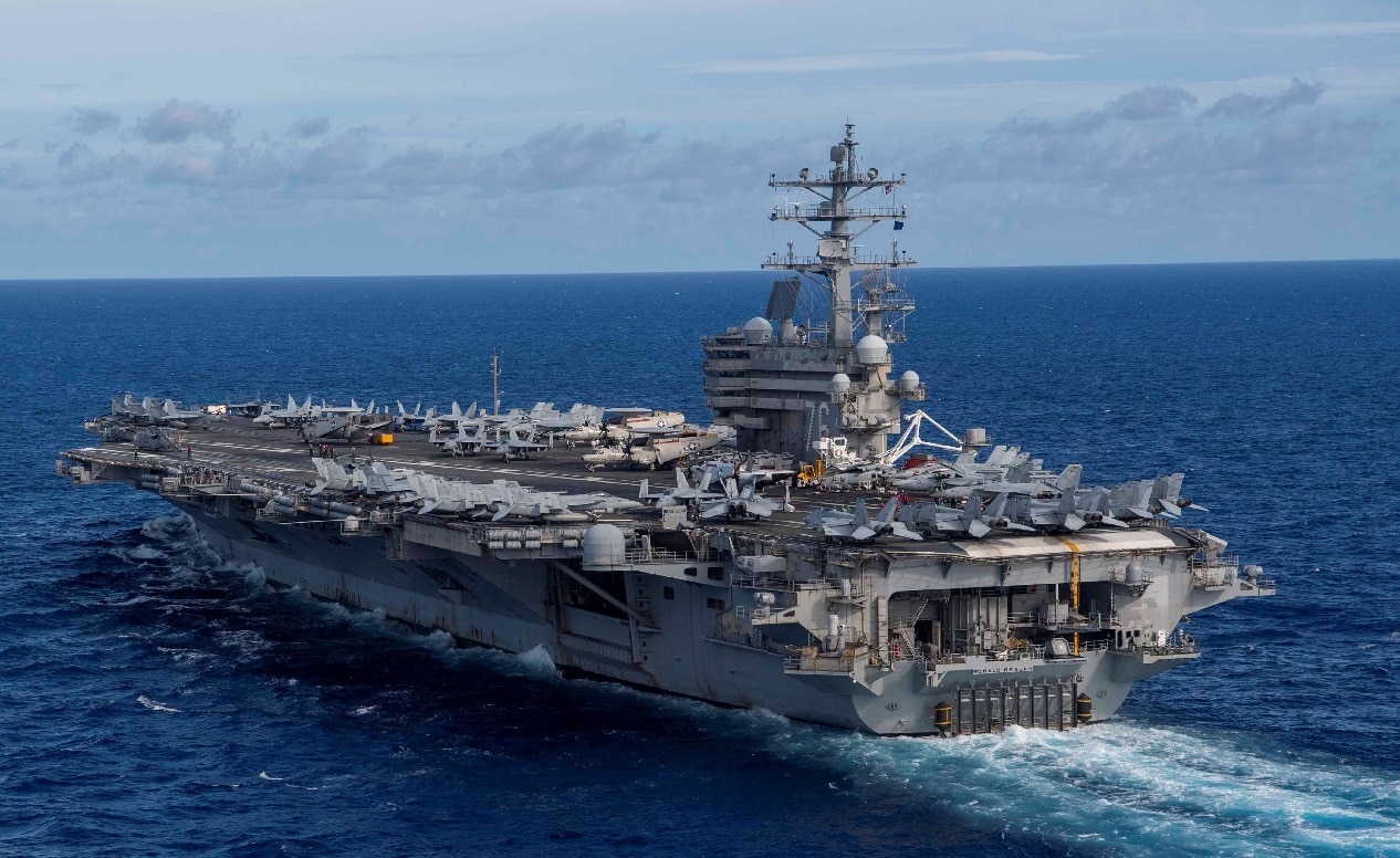 US Navy Aircraft Carrier Sunk
