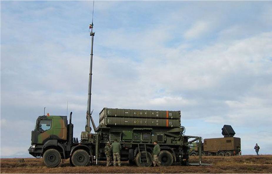 SAMP/T Mamba Aster 30 surface-to-air missile launcher by Eurosam on truck