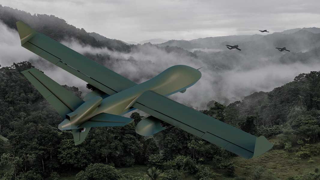 The runway-independent Mojave STOL transforms remote operations with its ability to take off and land in constrained environments. [GA-ASI]