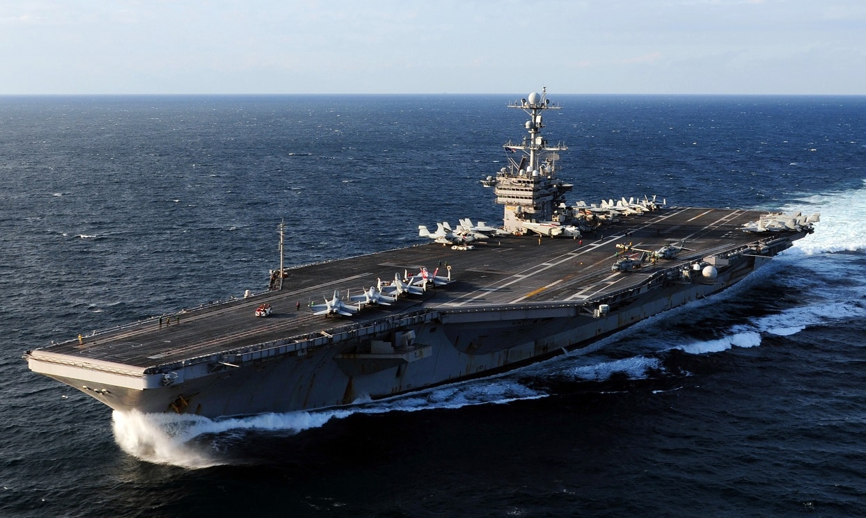 USS George Washington aircraft carrier.