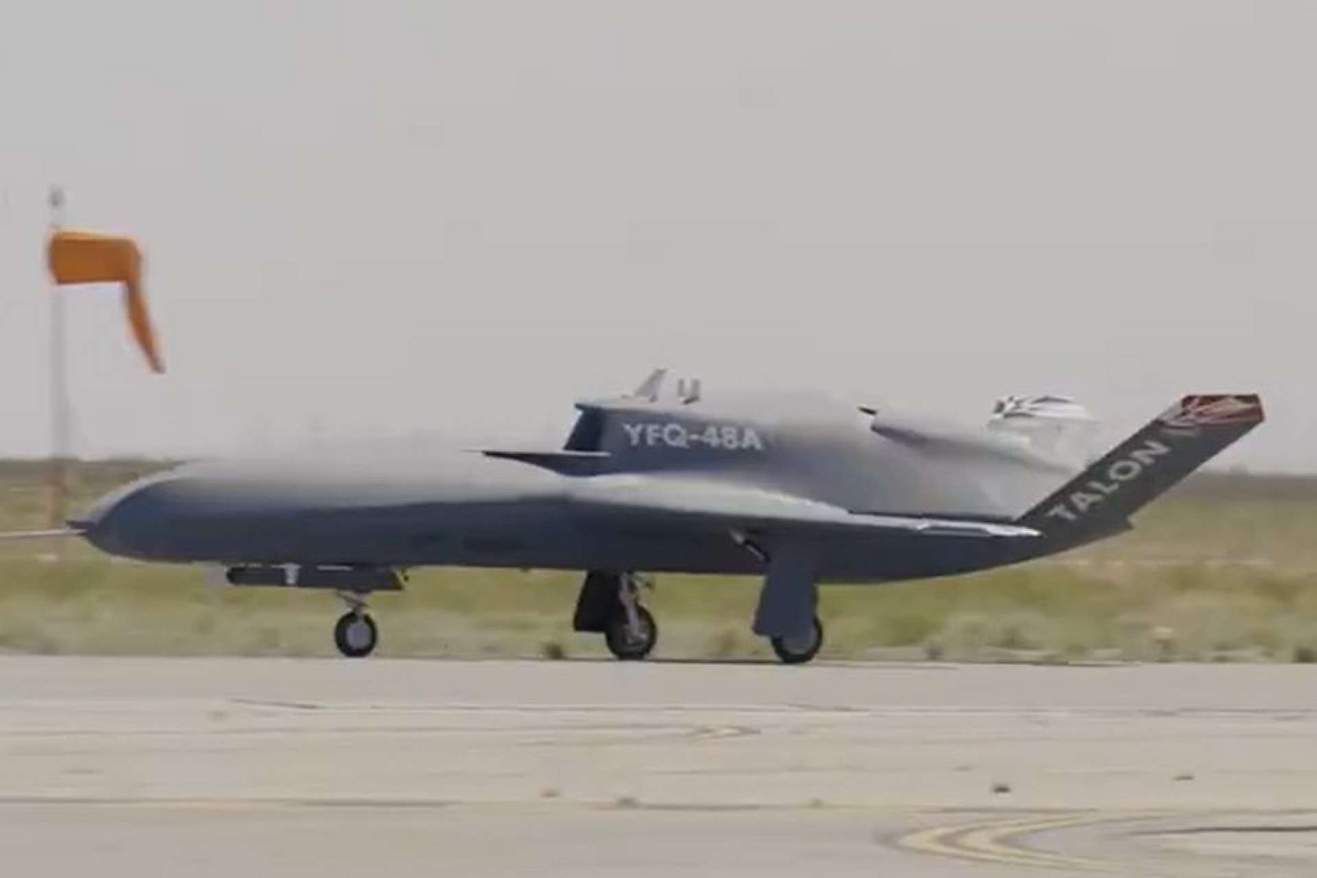 YFQ-48A Talon Blue fighter drone autonomous taxi test