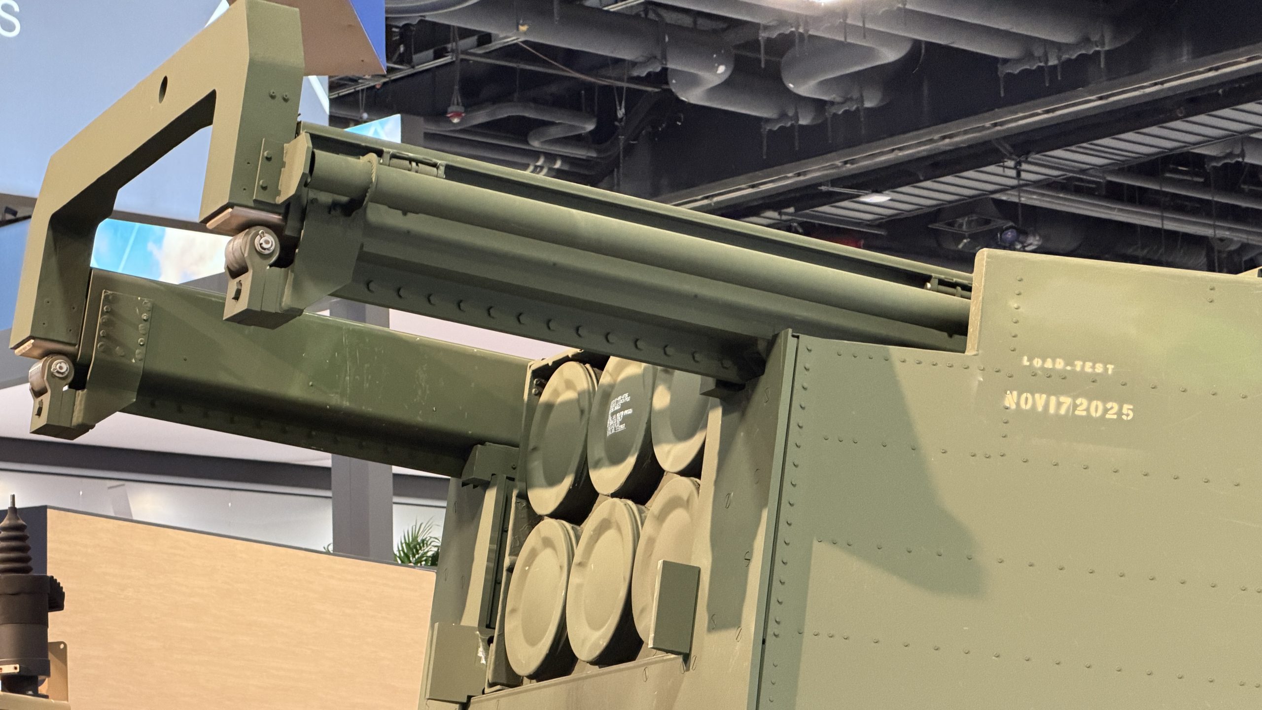 HIMARS like in Ukraine. Lockheed Martin Booth at AUSA 2026. 19FortyFive Photo.