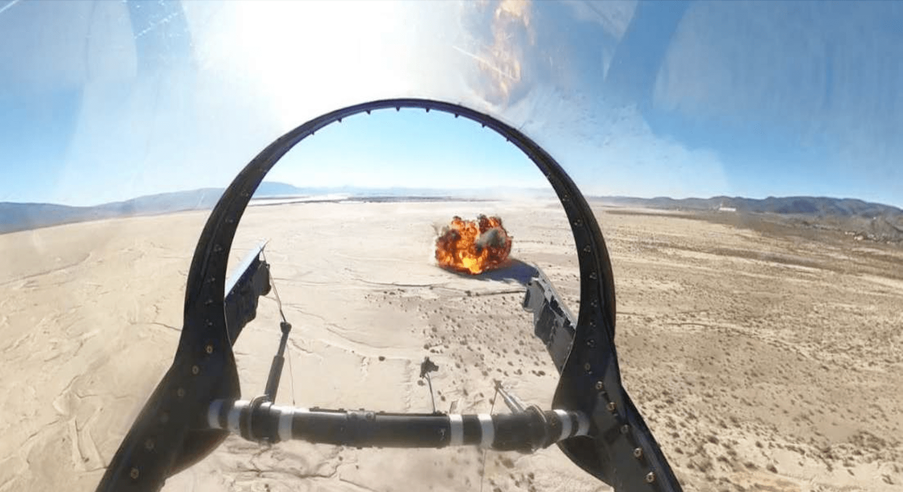 A camera inside the jettisoned canopy of an Air Force Thunderbird F-16 captured the impact of the main aircraft during a December 2025 training flight outside Nellis Air Force Base, Nevada. The plane's pilot ejected safely and received treatment for minor injuries.