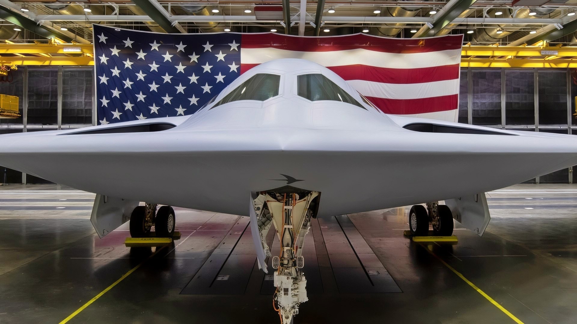 Palmdale, Calif. Designed to operate in tomorrow's high-end threat environment, the B-21 will play a critical role in ensuring America's enduring airpower capability. (U.S. Air Force photo)