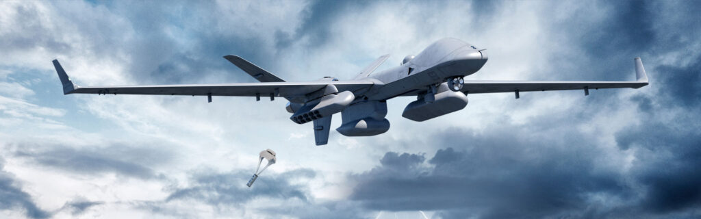 MQ-9B SeaGuardian maritime surveillance drone over the Pacific