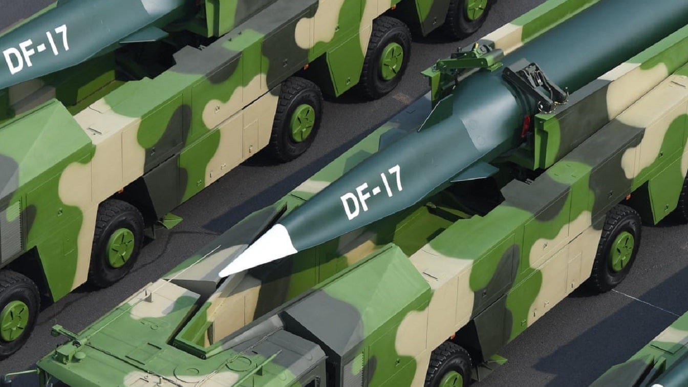 DF-17 hypersonic missile from China.