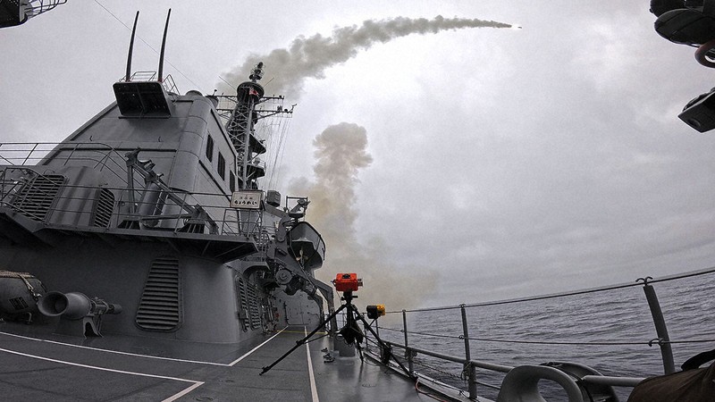 JS Chokai Tomahawk missile launch Pacific test 2026