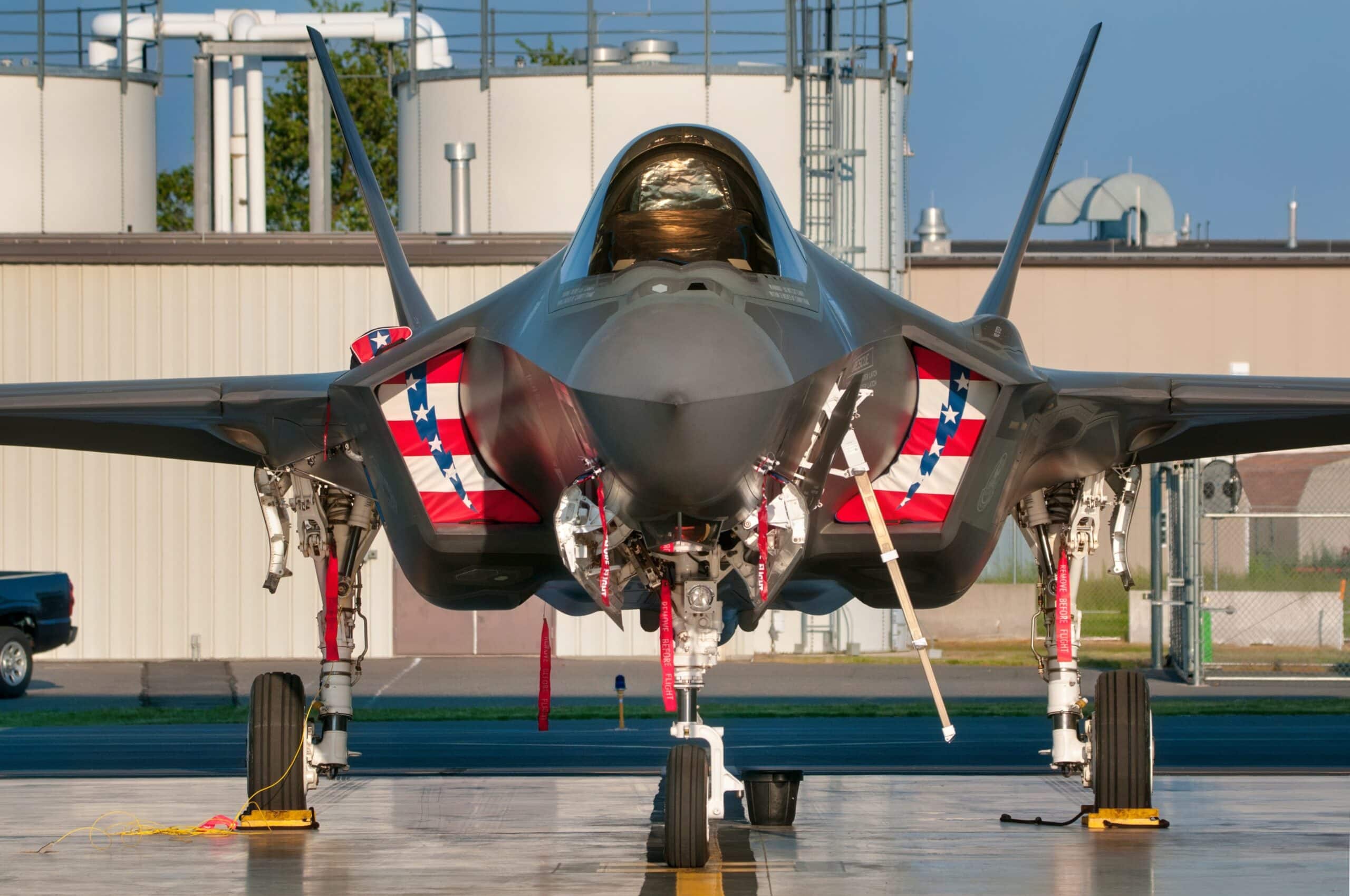 美国颜色的F-35