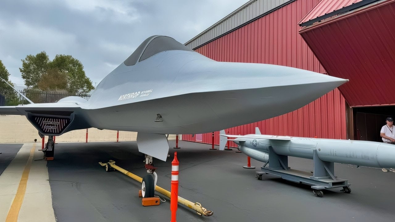 YF-23. 19FortyFive Photo taken with an actual YF-23 in California.