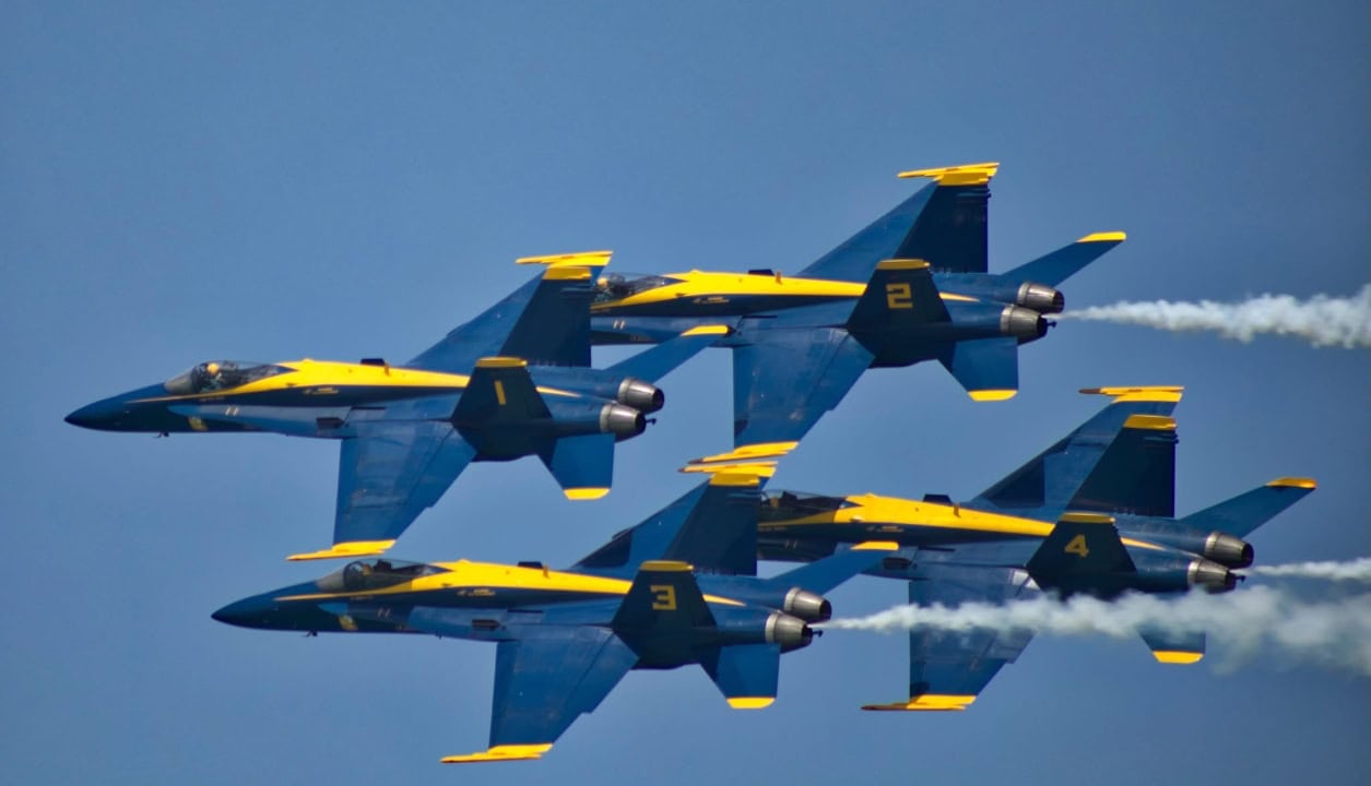 Blue Angels In Flight