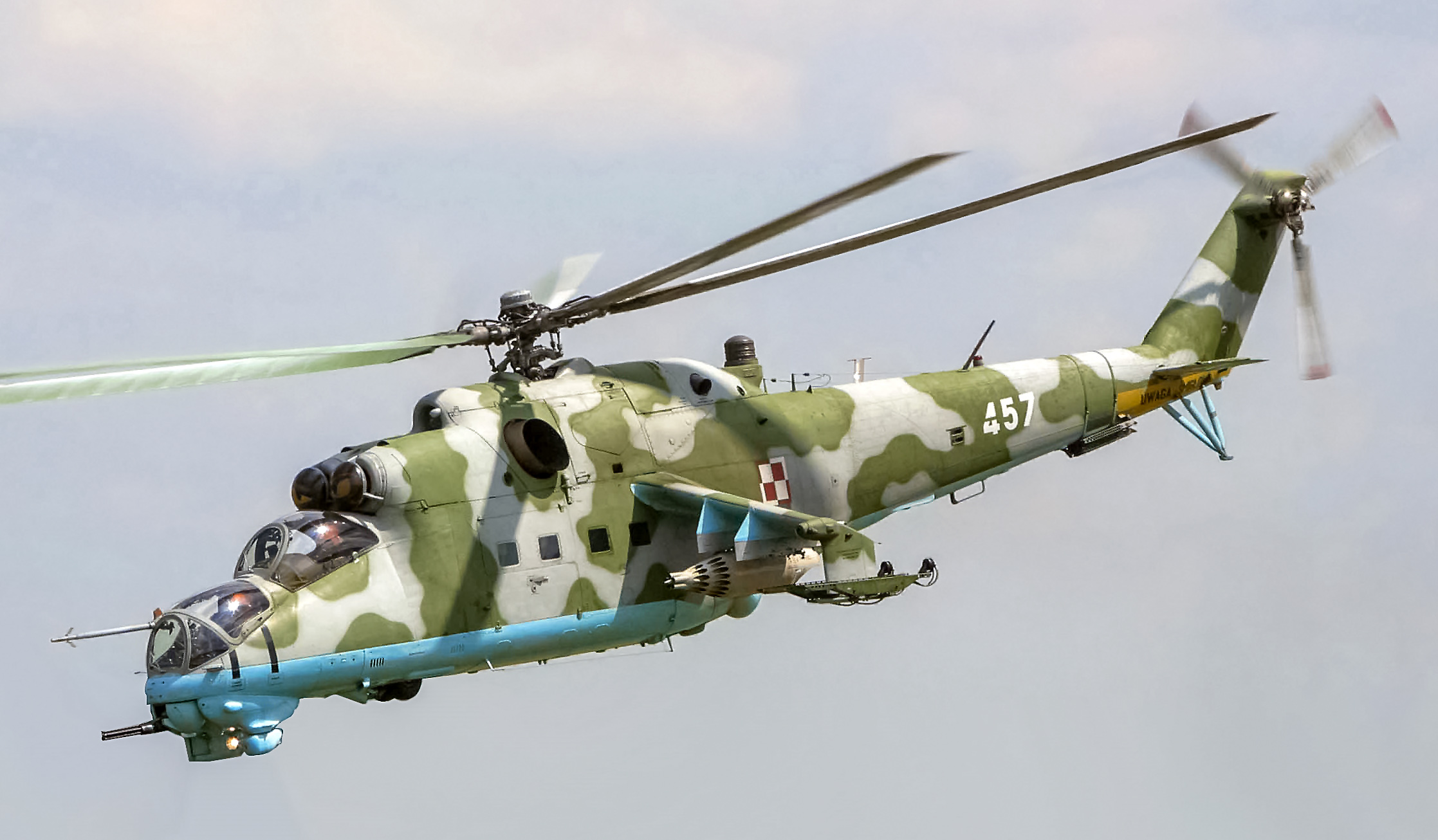 Mi-24V Hind attack helicopter donated by Algeria to Niger Air Force