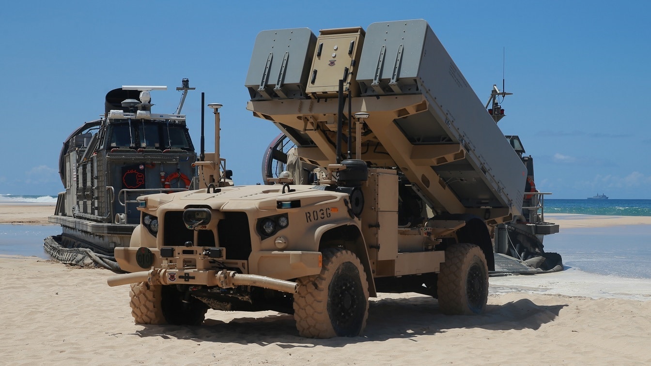 NMESIS anti ship missile launcher for Marine Littoral Regiment operations