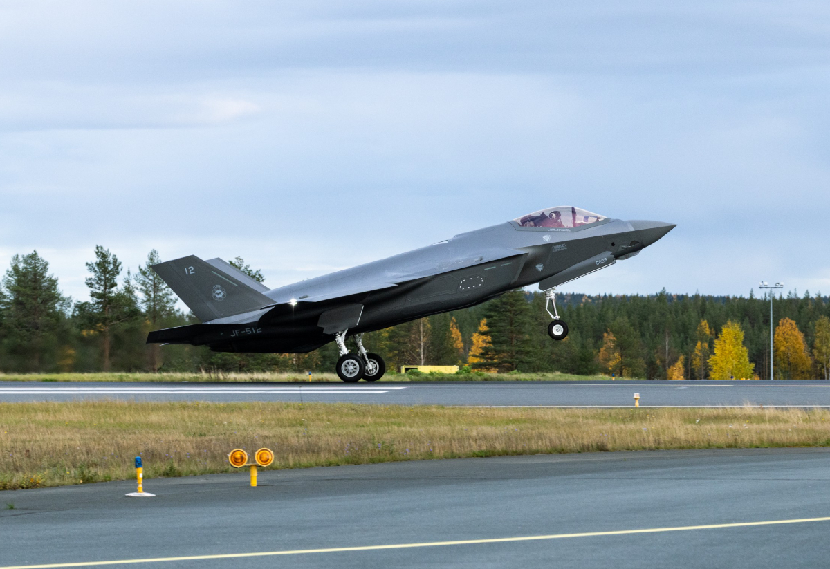芬兰空军F-35战斗机。