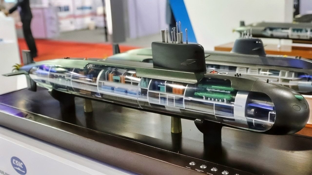 Chinese Yuan-class submarine model and undersea warfare capability