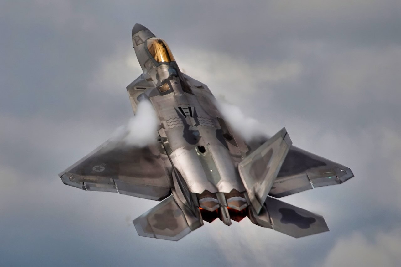 F-22 Raptor in Flight Back in 2017