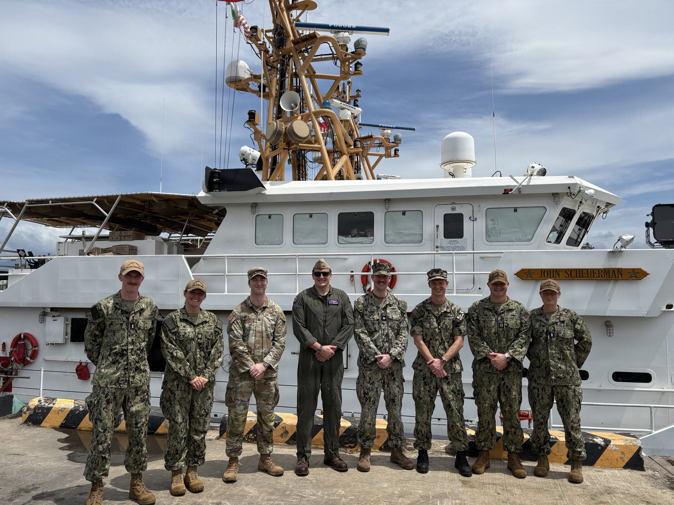 US Coast Guard Sentinel-class fast response cutter USCGC John Scheuerman in the Philippines