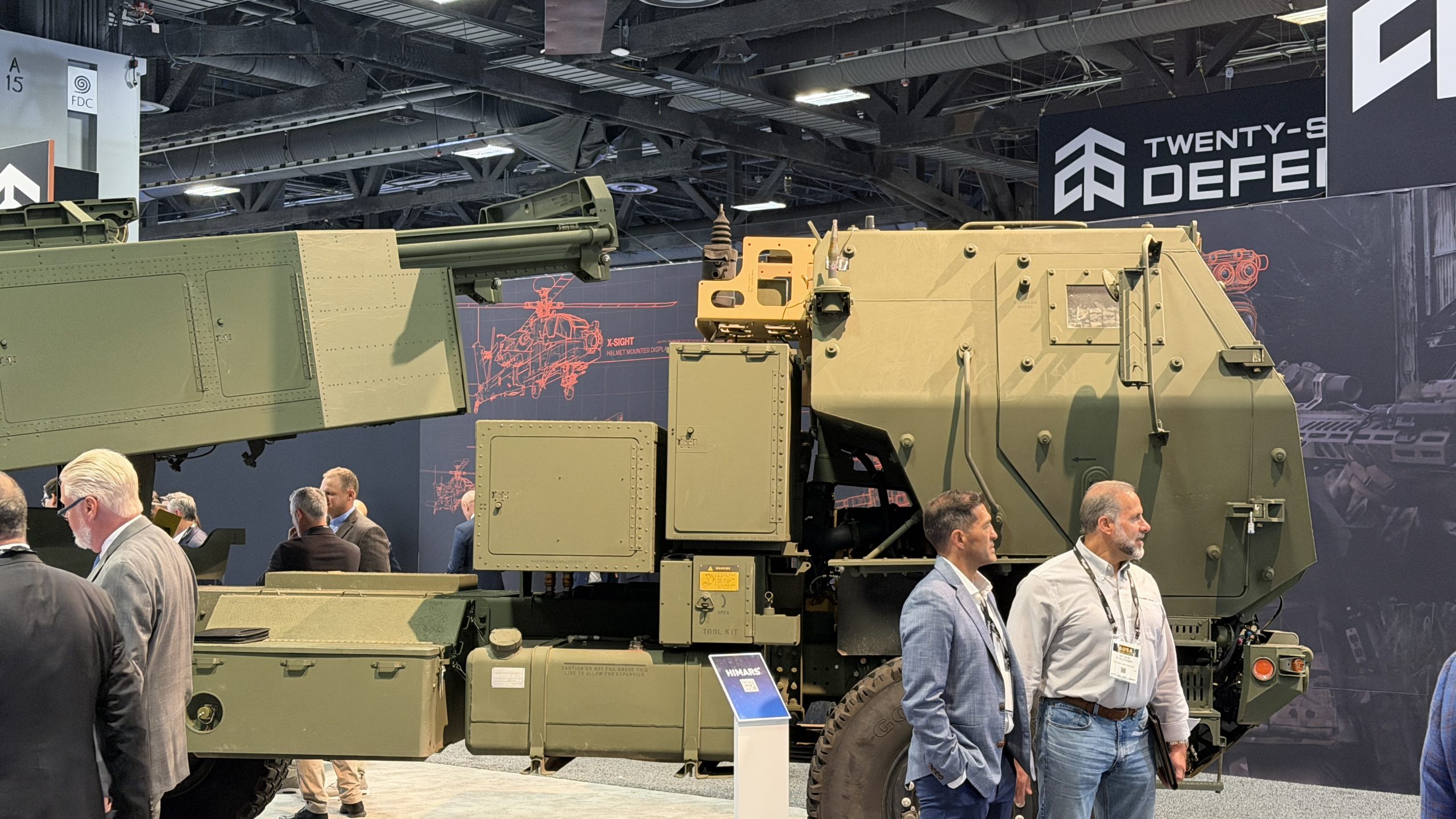 HIMARS like in Ukraine. Lockheed Martin Booth at AUSA 2026. 19FortyFive Photo. 