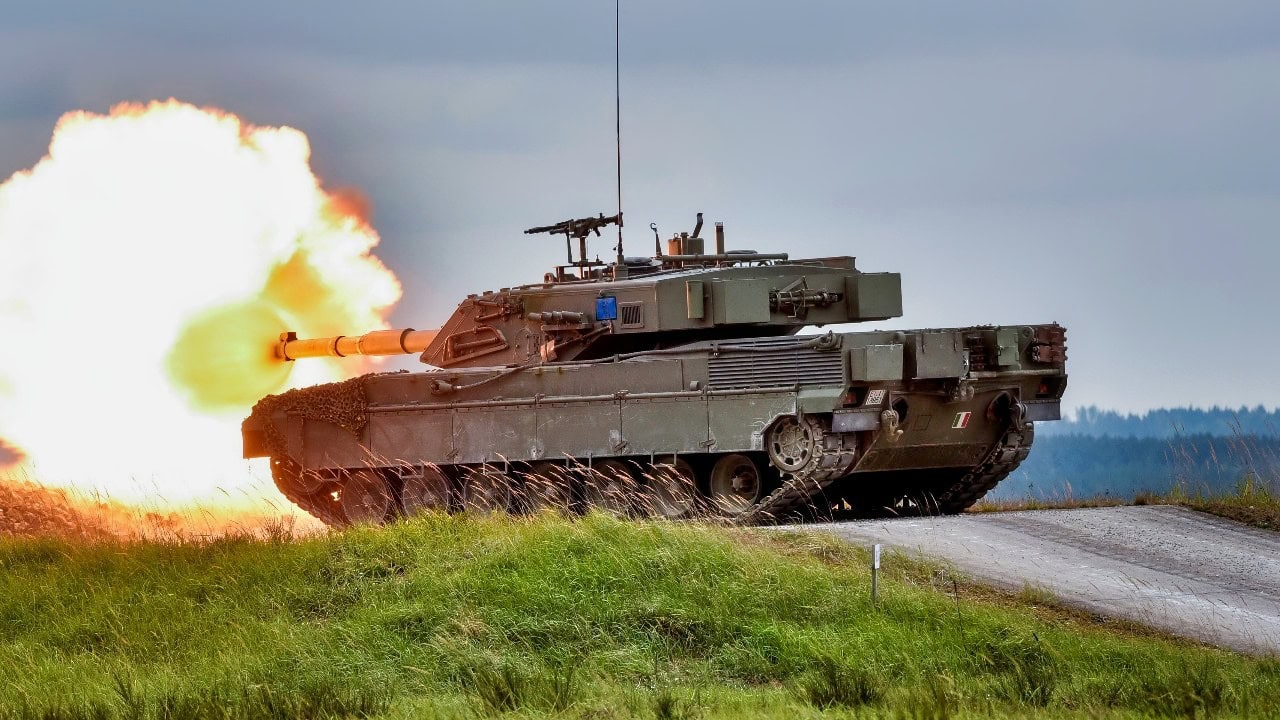 Italian Ariete tank during NATO defence spending debate