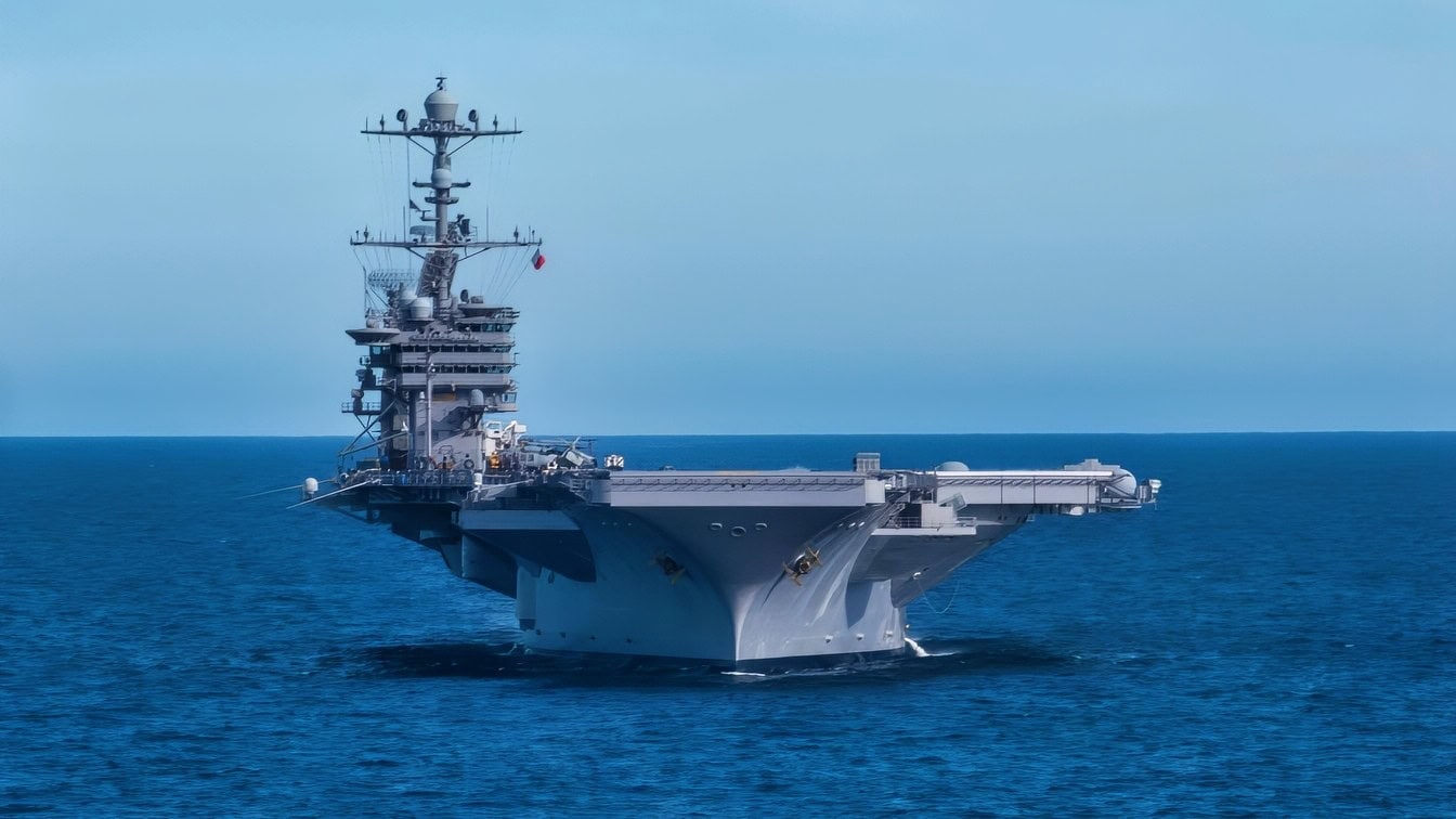 (Dec. 14, 2016) USS John C. Stennis (CVN 74) steams through the Pacific Ocean. John C. Stennis is underway to conduct routine training in the 3rd Fleet area of responsibility. (U.S. Navy photo by Petty Officer 3rd Class Dakota Rayburn/Released)