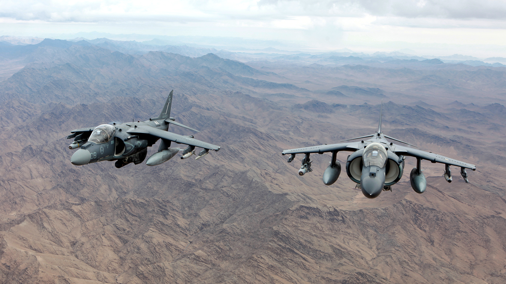 Marine Harriers over Afghanistan