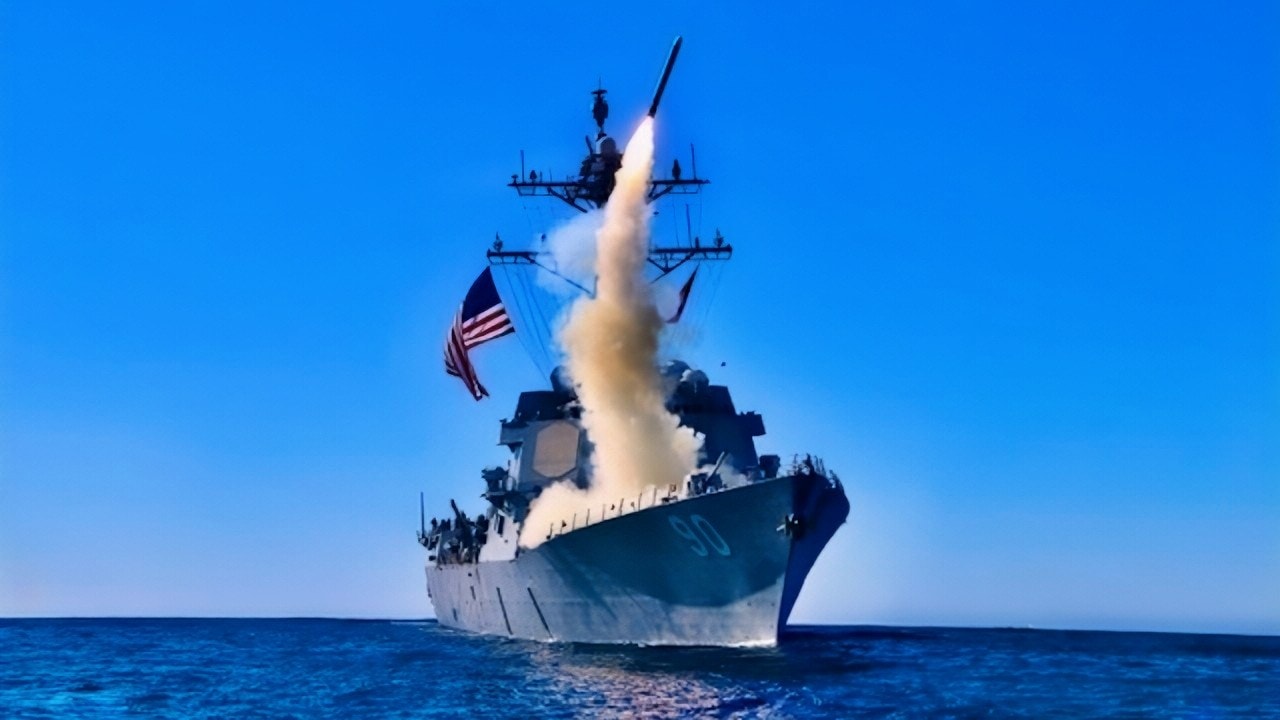 (Dec. 01, 2020) - The guided-missile destroyer USS Chafee (DDG 90) launches a Block V Tomahawk, the weapon’s newest variant, during a missile exercise. This event marked the first time a Block V Tomahawk missile was operationally tested, marking the Navy’s transition to a more advanced capability for the fleet. Block V includes an upgrade that will enhance navigation performance and provide robust and reliable communications. Chafee is currently assigned to Carrier Strike Group ONE and is homeported in Pearl Harbor. (U.S. Navy photo by Ens. Sean Ianno/Released)