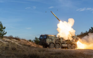 Poland’s Homar-K is an example, where national Polish platforms and systems have been combined with the international widespread Chunmoo technology to form an efficient artillery solution. (Photo: Hanwha Aerospace)