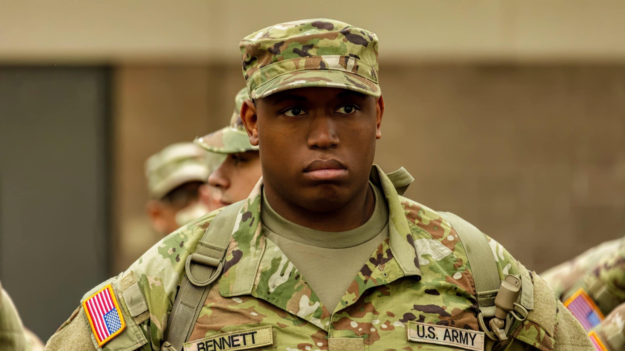 Basic Combat Training, also known as “boot camp,” is the process in transforming civilian volunteers into Soldiers. Over 10 weeks, trainees will go through four phases that cover Army core values, physical training, first aid, hand grenades, obstacle course, basic rifle marksmanship, navigation, and three separate field exercises. Basic training produces Soldiers that are disciplined, resilient, physically fit and competent in their basic skills who can successfully contribute as members of a team when they arrive at their first unit of assignment. (US Army photo by Robin Hicks)