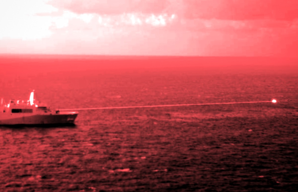 Solid State Laser – Technology Maturation Laser Weapons System Demonstrator Mark 2 MOD 0 aboard Portland