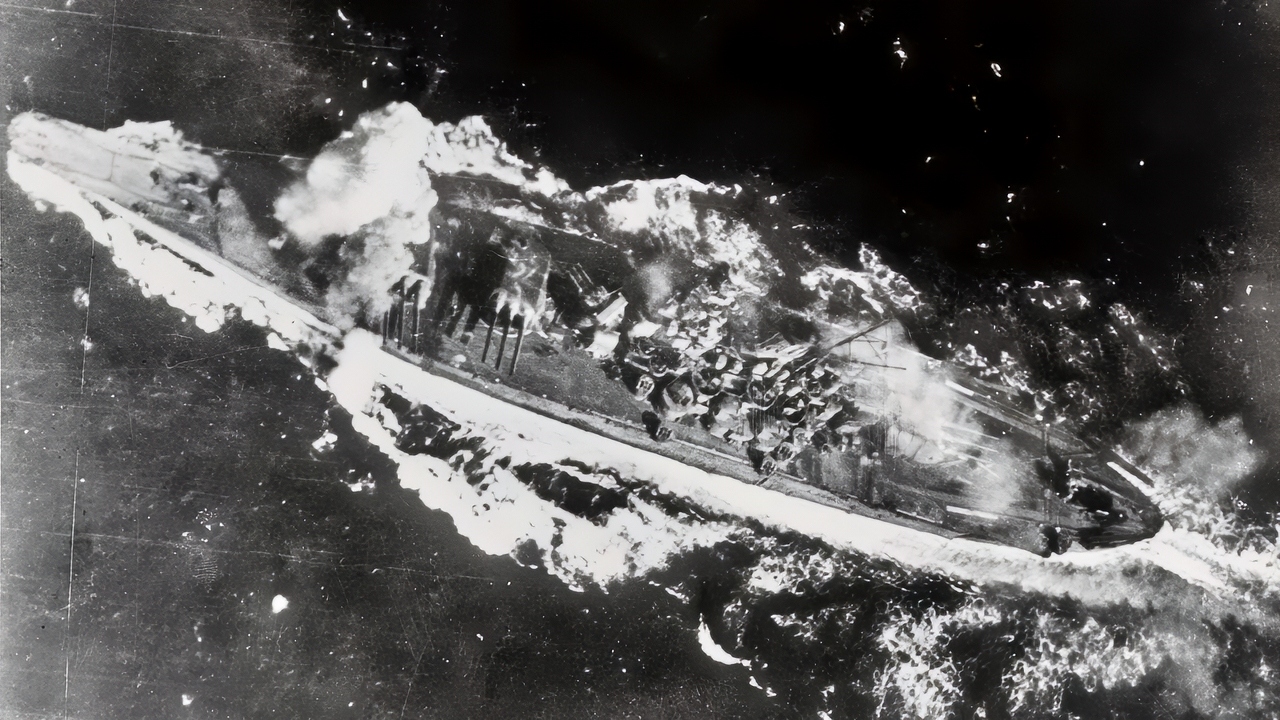Yamato-Class Battleship Under Attack