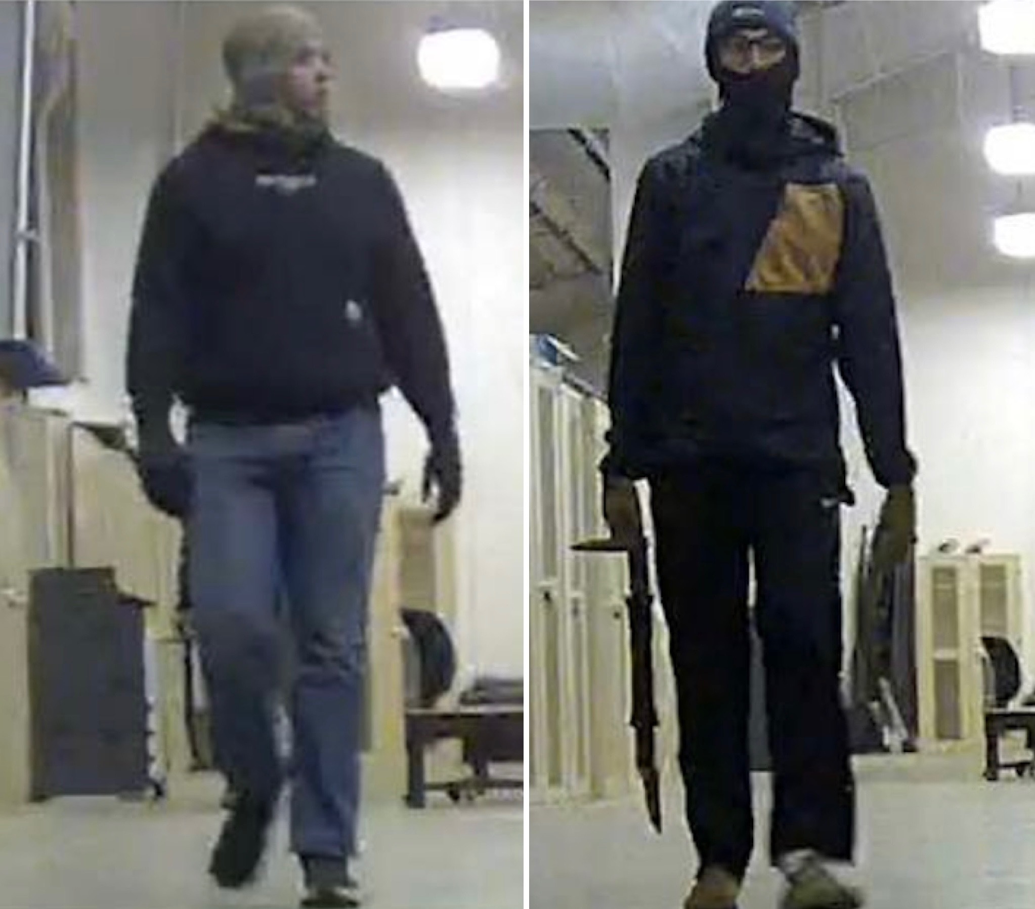 Fort Campbell released the images of two suspects in the drone heist. (Fort Campbell)