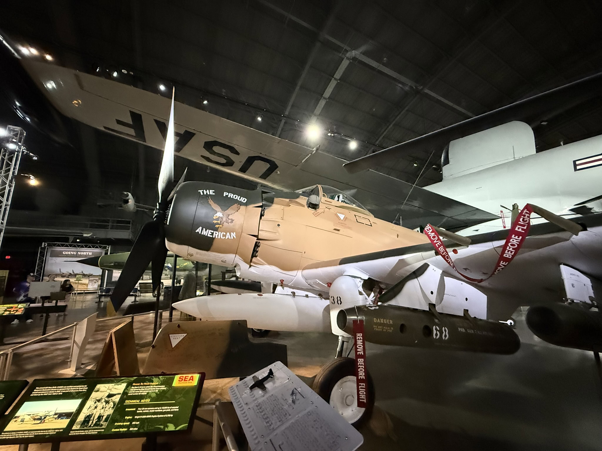 A-1H Skyraider. 19FortyFive.com Photo Taken July 19, 2025.