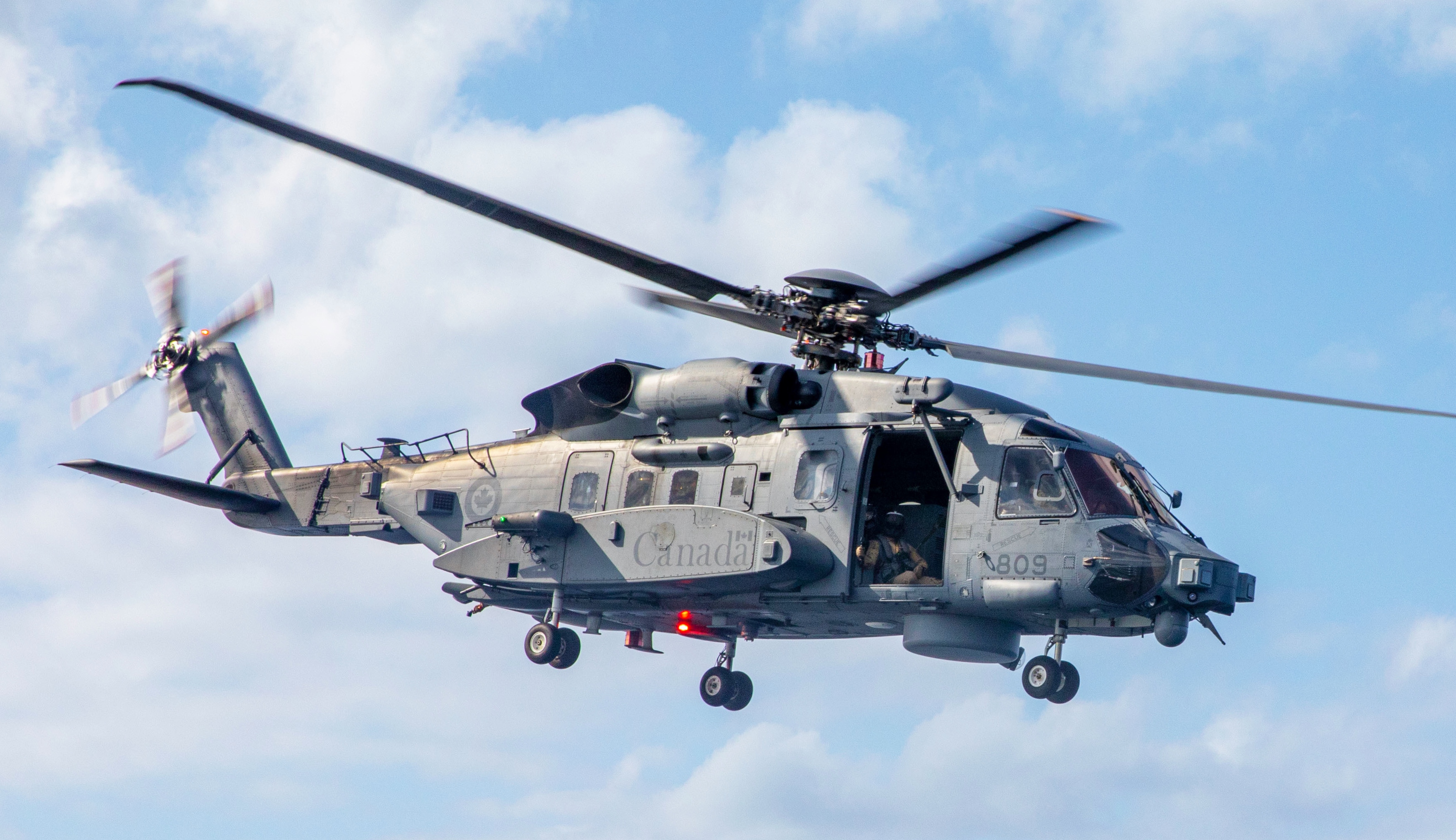 Canadian CH-148 helicopter during Keen Sword Japan US maritime exercise