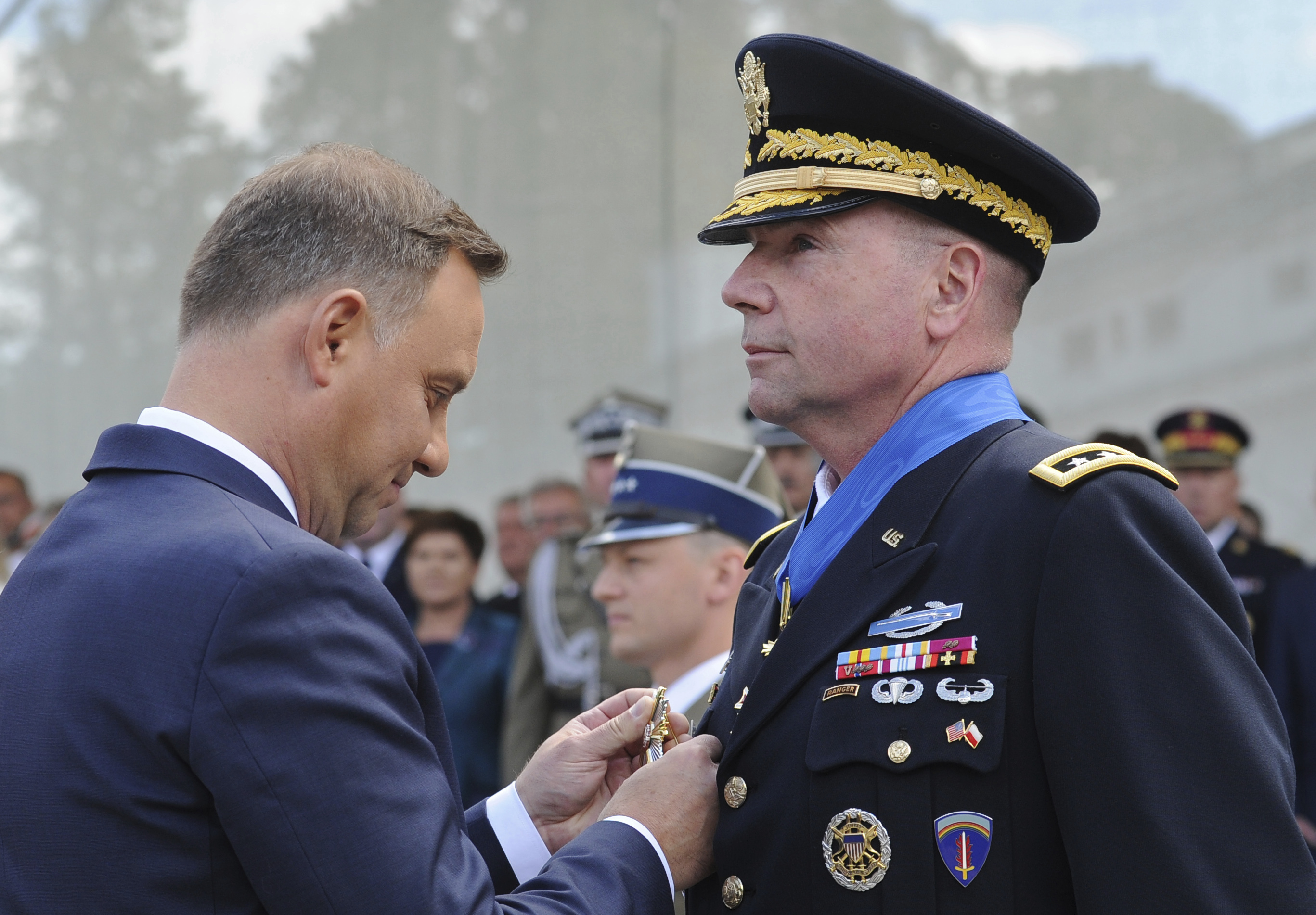Retired Lt. Gen. Ben Hodges, pictured here in 2017 as the U.S. Army commander in Europe, discussed the proposed peace plan in Ukraine with Military Times. (Alik Keplicz/AP)