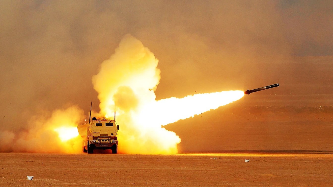 M142 HIMARS rocket artillery launch in Indo-Pacific deterrence context