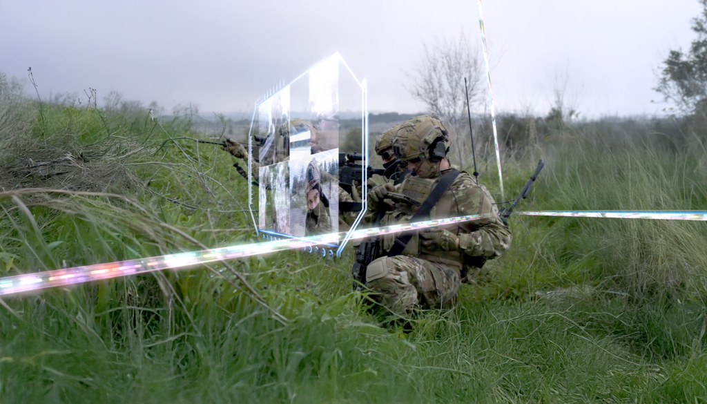 Keeping forces connected in the field requires communications that can work with other members of military coalitions. (Photo illustration provided by Rafael.)