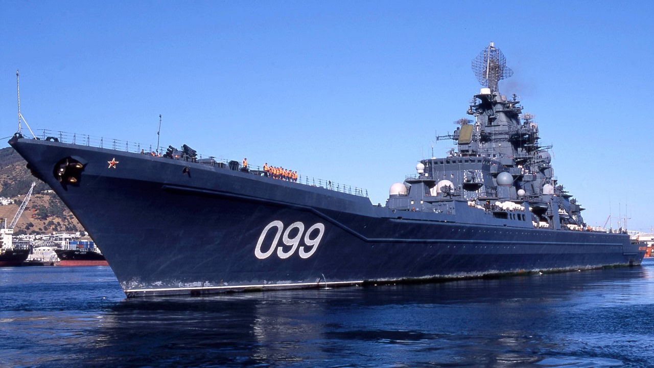 Russian Navy Slava-class missile cruiser Varyag Pacific Fleet flagship