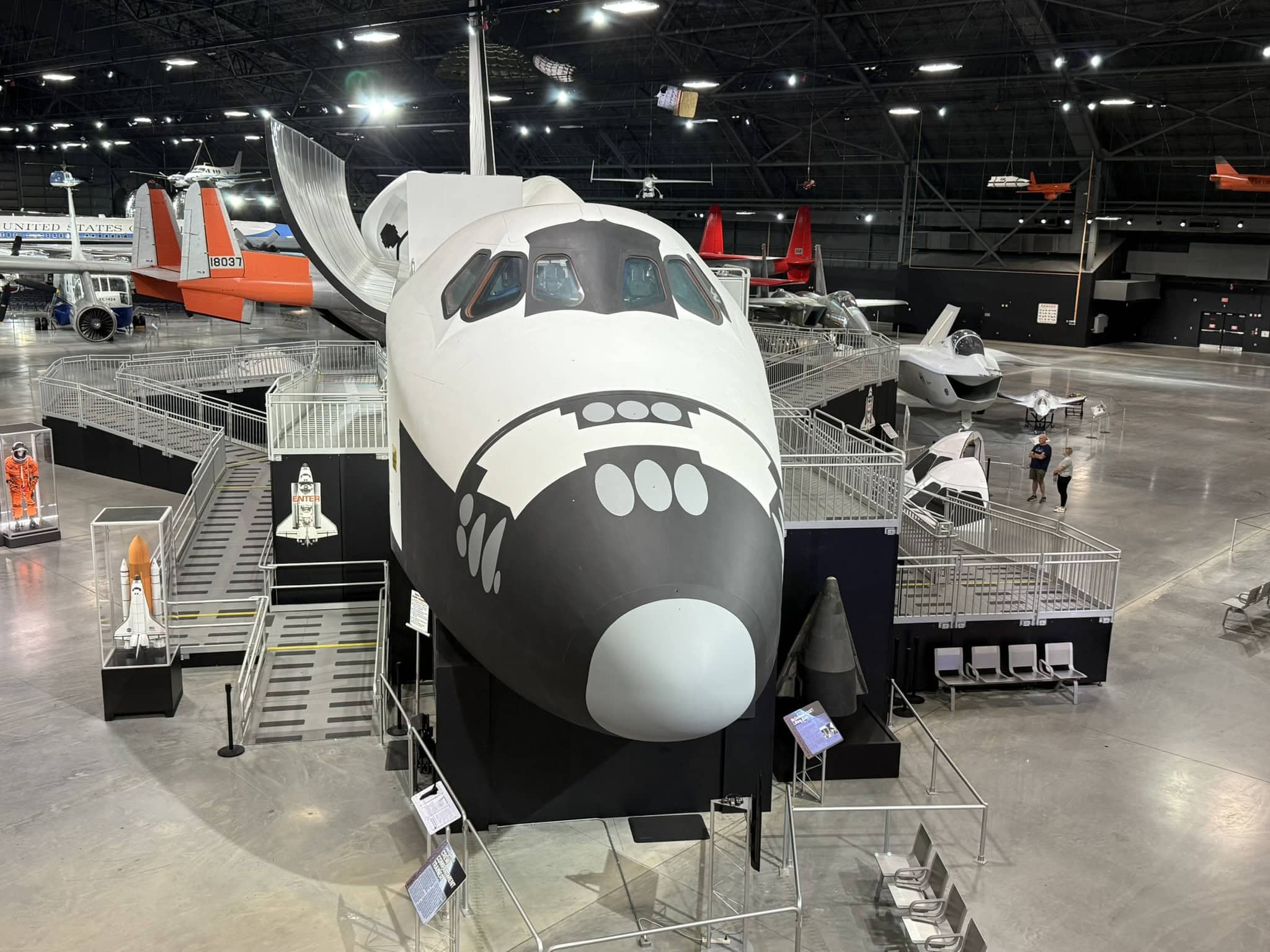 NASA Space Shuttle Demo at the National Museum of the U.S. Air Force. Taken by Harry J. Kazianis, July of 2025.