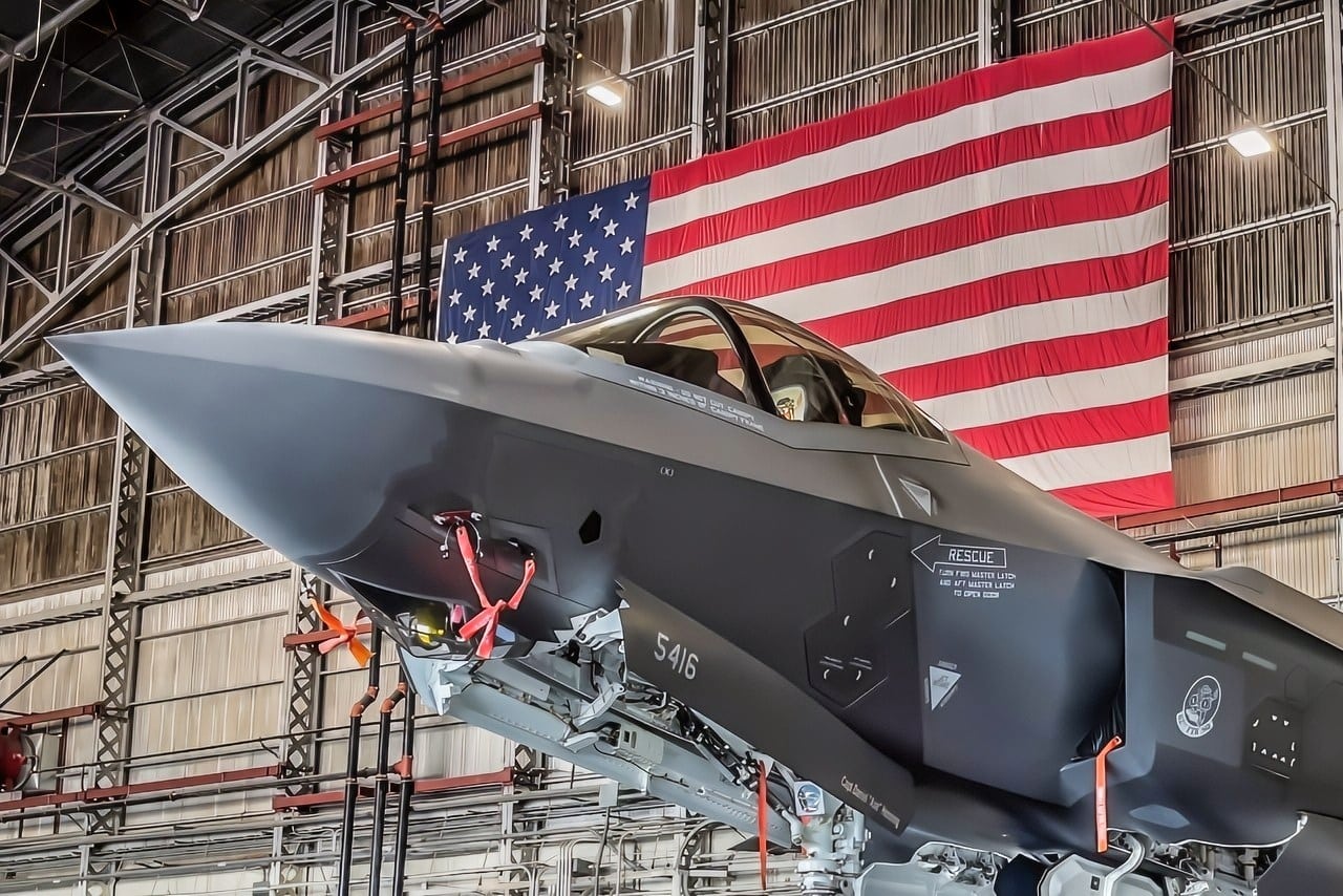 An F-35 Lightning II assigned to the 62nd Fighter Squadron, Luke Air Force Base, Ariz., sits in a hangar ahead of operations for the F-35 Lightning II TDY, Oct. 28, 2021, at Joint Base San Antonio-Kelly Field, Texas. The 62nd FS will be training with F-16s from the 149th Fighter Wing and the 301st Fighter Wing, along with T-38s from the 301st Fighter Wing. The multi-role capabilities of the F-35 allows them to perform missions which traditionally required numerous specialized aircraft. The complimentary air superiority capabilities of the F-35 will augment our air superiority fleet and ensure we continue to "own the skies" over future battlefields. (U.S. Air Force photo by Brian G. Rhodes)
