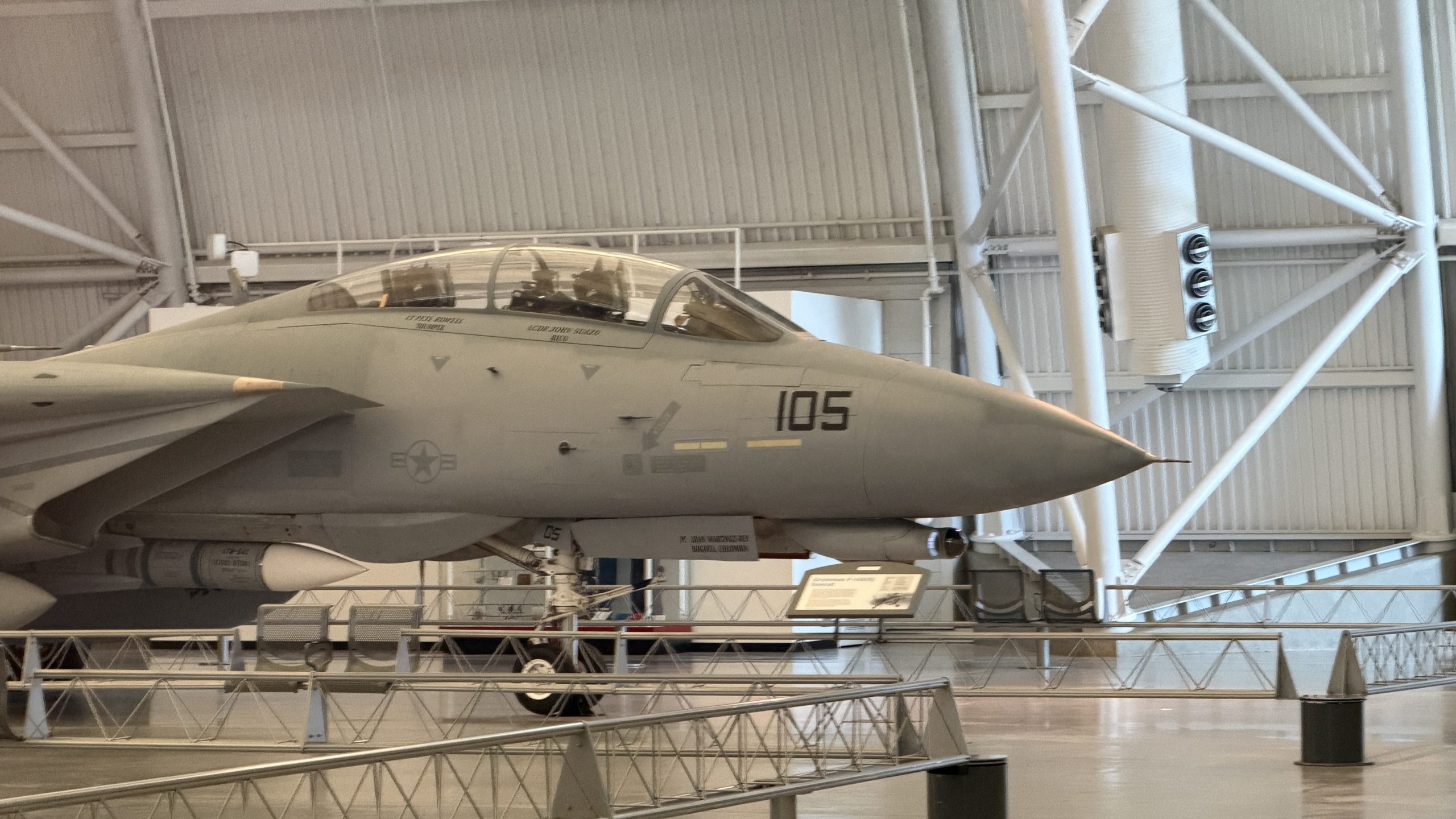 F-14 Tomcat from Steven F. Udvar-Hazy Center. Image taken by 19FortyFive staff on 9/30/2026.